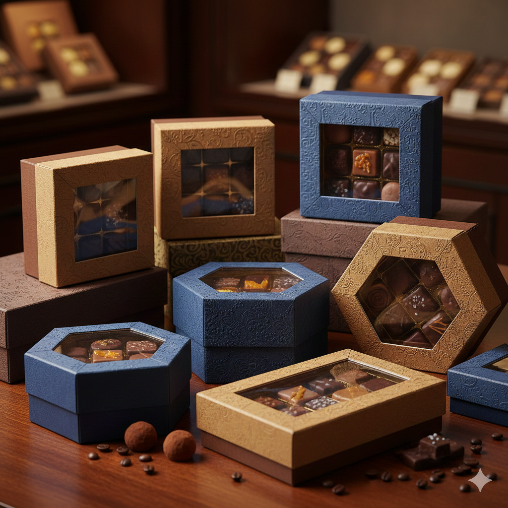 Custom Chocolate Boxes with Window