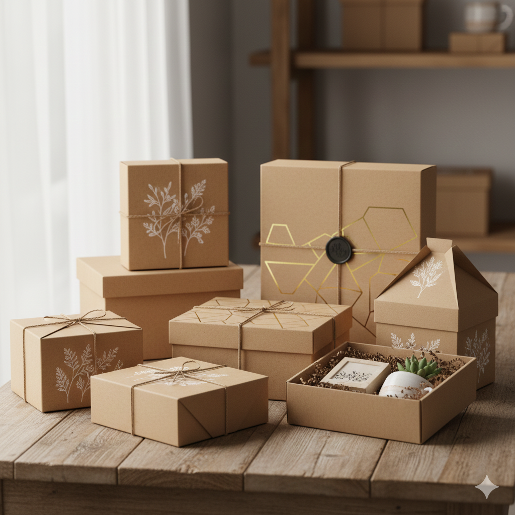 Custom Kraft Gift Boxes