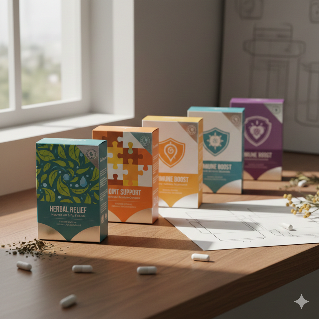 Custom Design Medicine Tuck Boxes